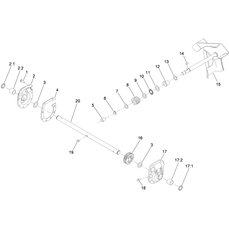 22 Inch Gear Case Assembly No. 37-6962