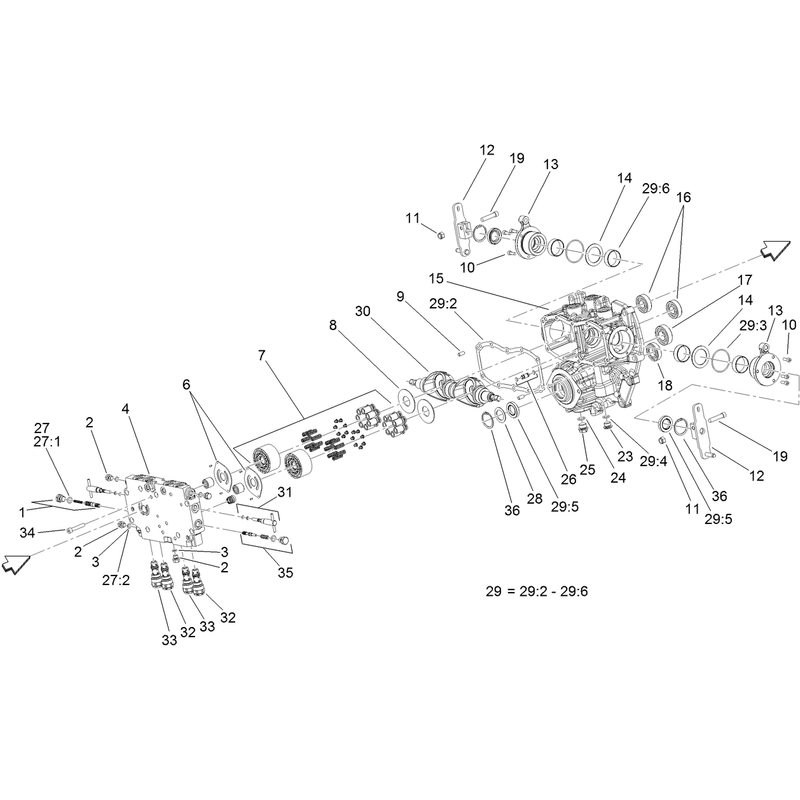 Center Section Assembly Transmission Assembly No 131-5510