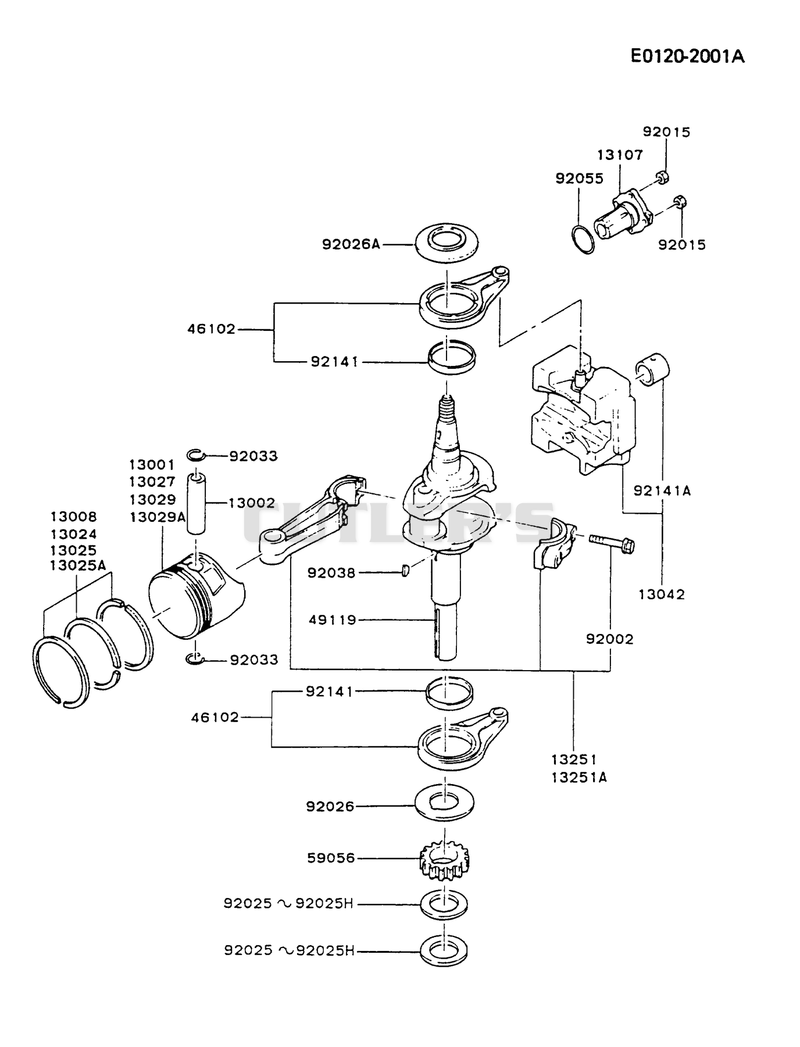 PISTON/CRANKSHAFT