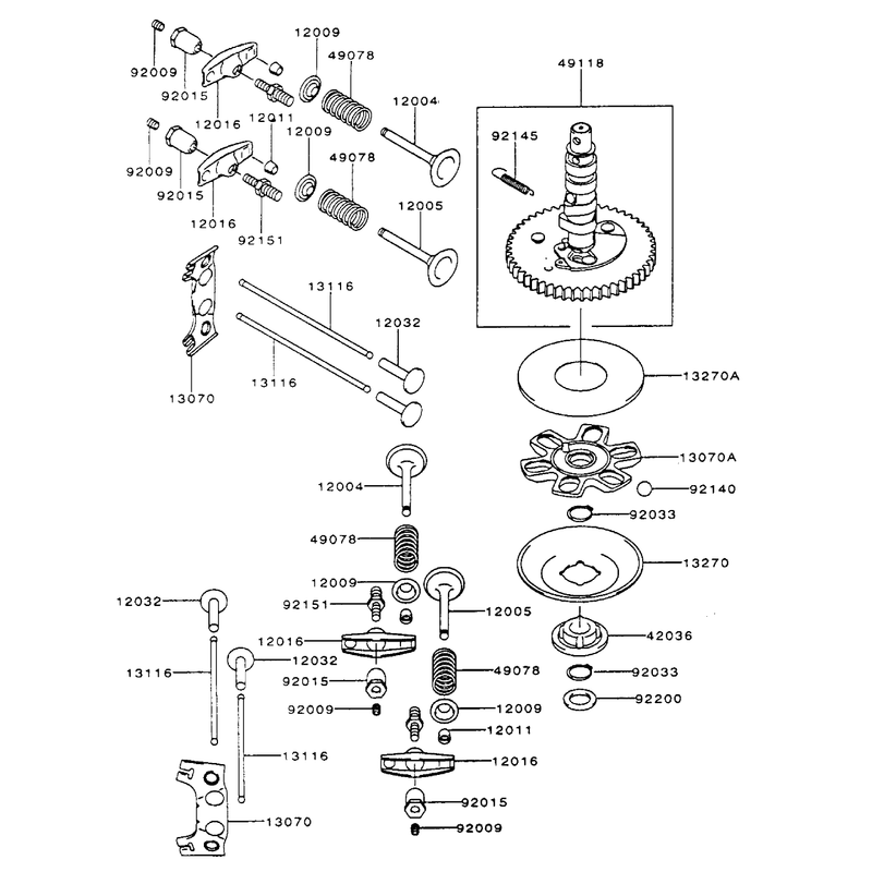 ValveCamshaft Assembly Kawasaki FH500V-AS25