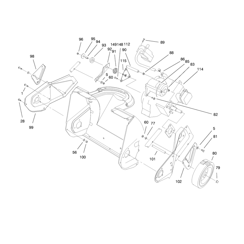Engine & Wheel Assembly
