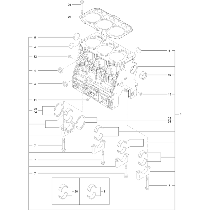 Cylinder Block Assembly