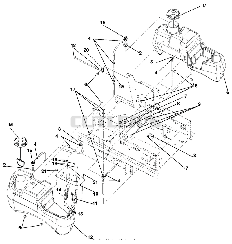 Fuel Tanks and Control Panel - SN002500 - 004999
