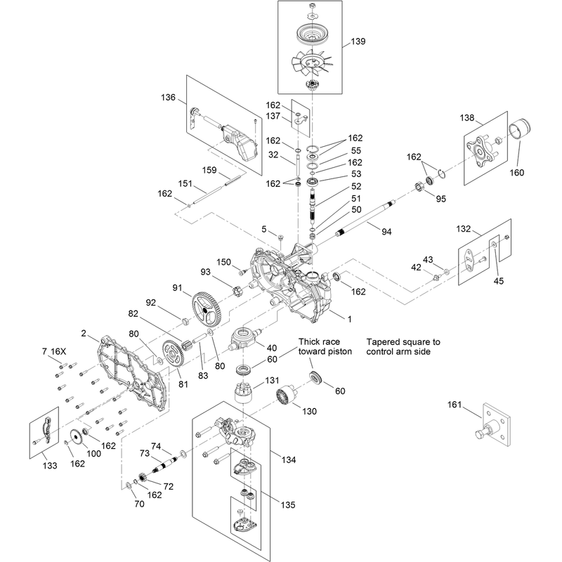 Right Hand Hydro Transaxle Assembly No. 119-3331