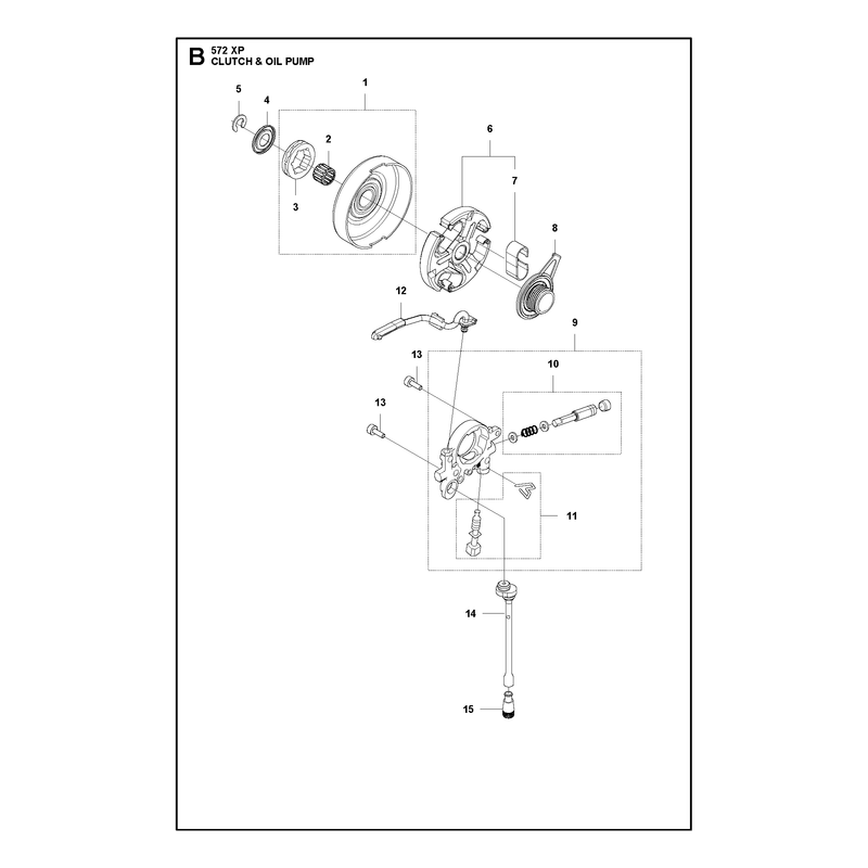 CLUTCH AND OIL PUMP