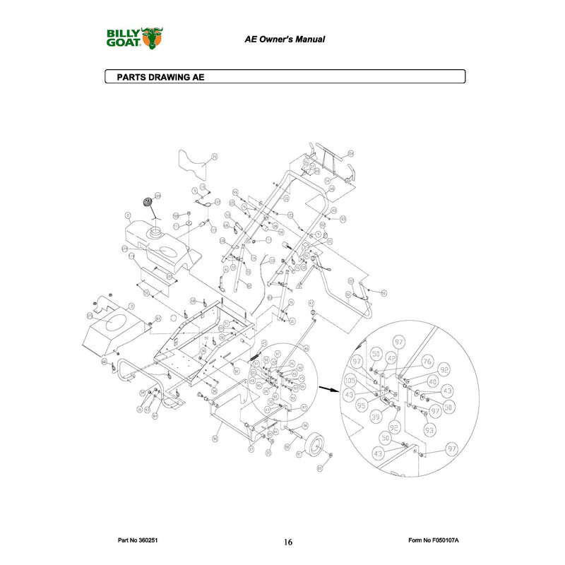 PARTS DRAWING AE