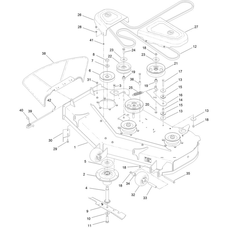 48 Inch Deck Assembly
