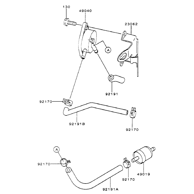 Fuel Tankfuel Valve Assembly Kawasaki Fh451v-As08