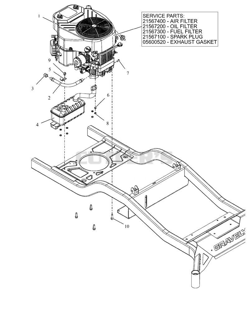 Engine - Gravely 764
