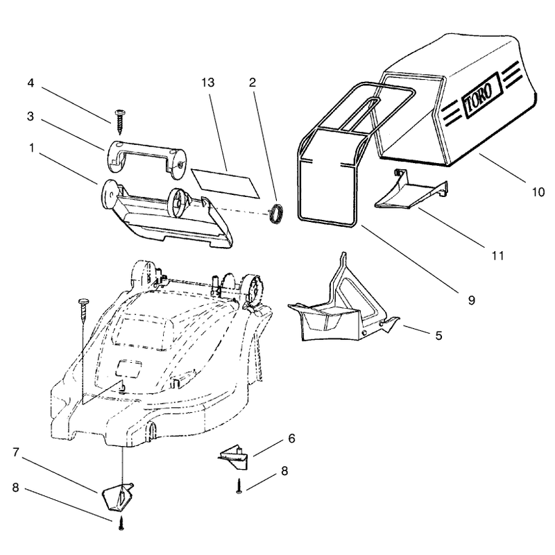 Bag and Recycling Assembly