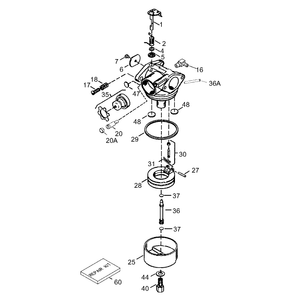 Carburetor Assembly No 640303 Tecumseh Model LEV120-361560B