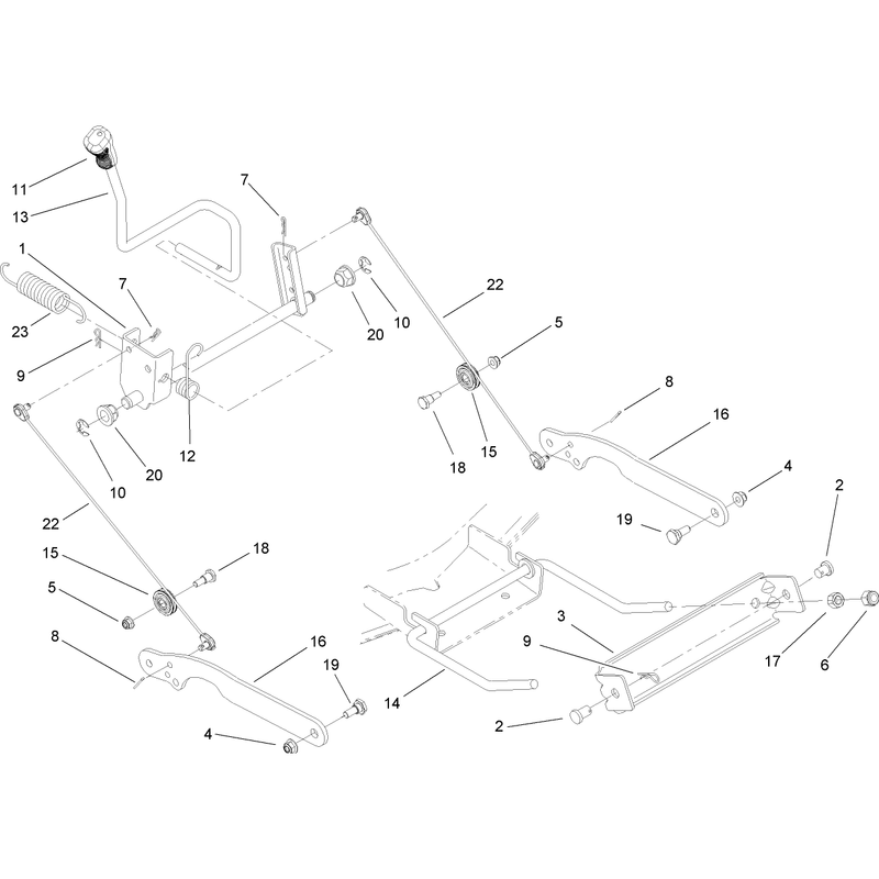 Deck Lift Arm Assembly