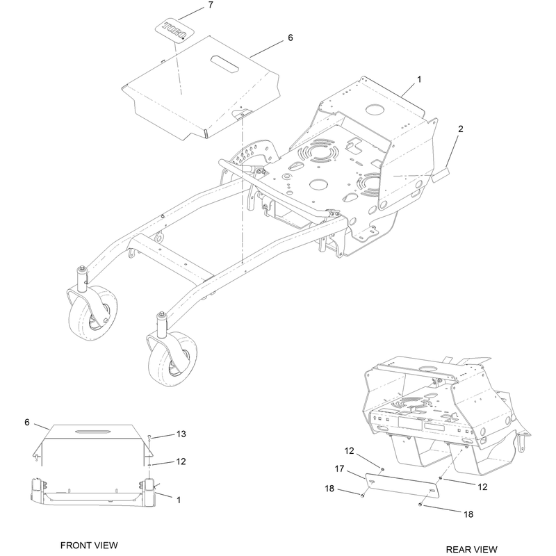 Deck Cover and Frame Assembly