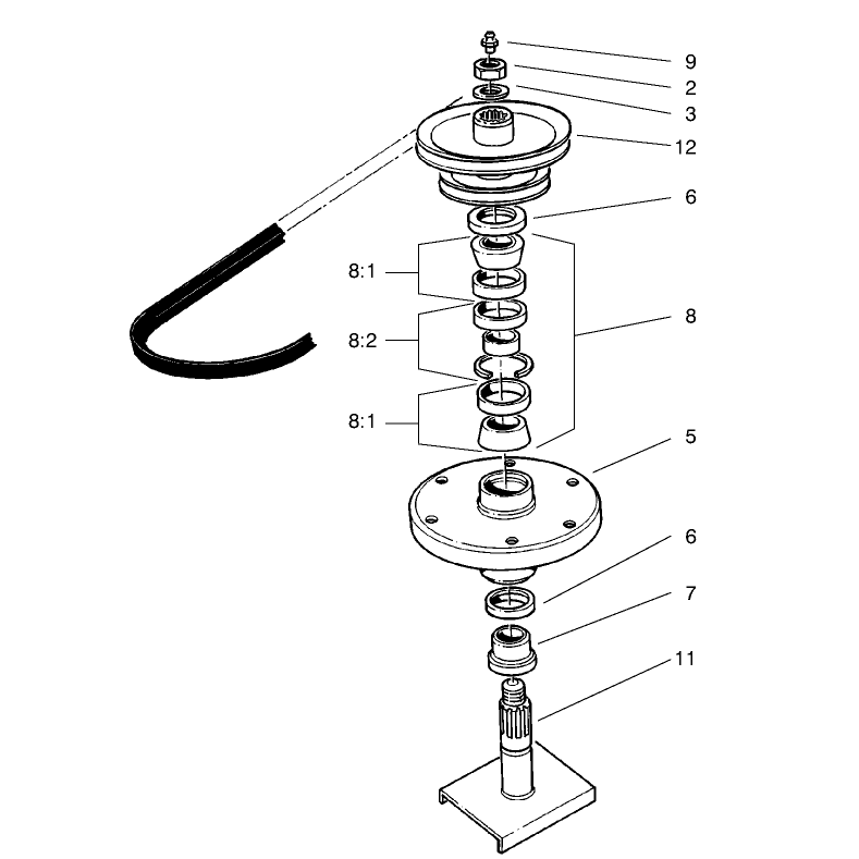 Drive Spindle Assembly No 54-7761