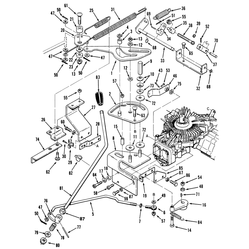 Transmission Linkage Assembly (210-H & 212-H)
