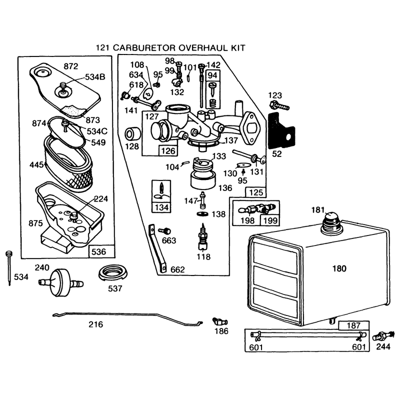 Briggs and Stratton Model No 191706-5839-01 Continued