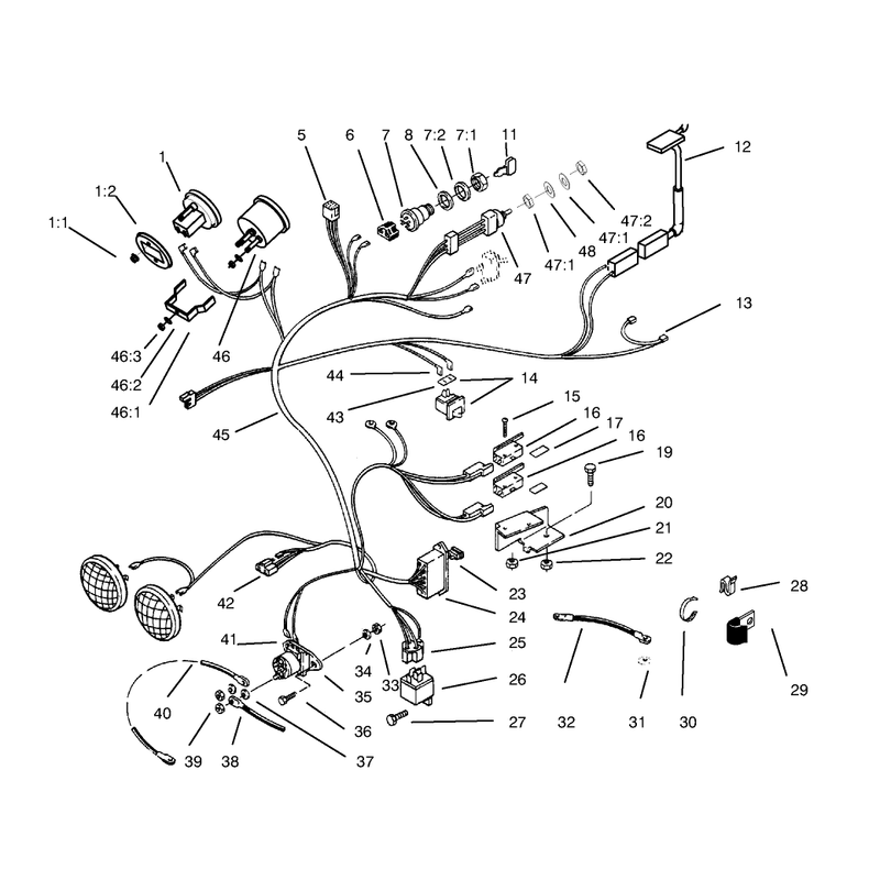314-8 Wire Harness Attachment and Component S