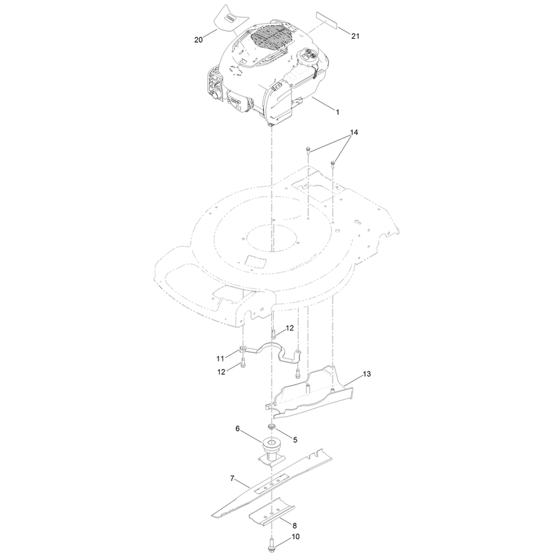 Engine and Blade Assembly