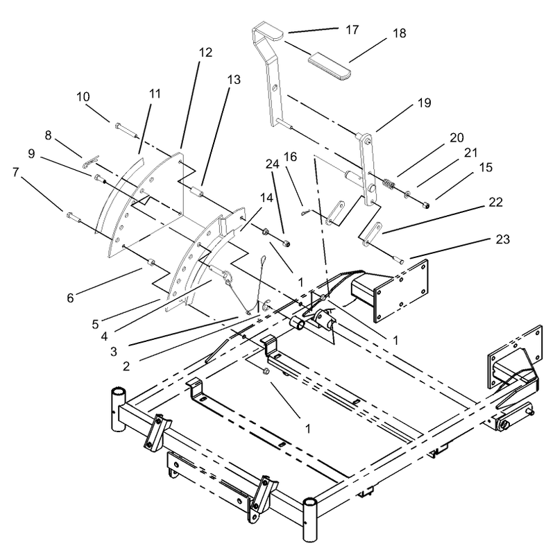 Height of Cut Handle and Plate Assembly