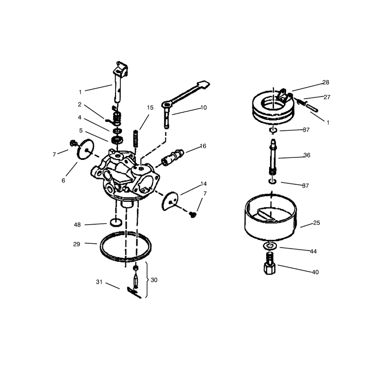 Carburator No. 640086