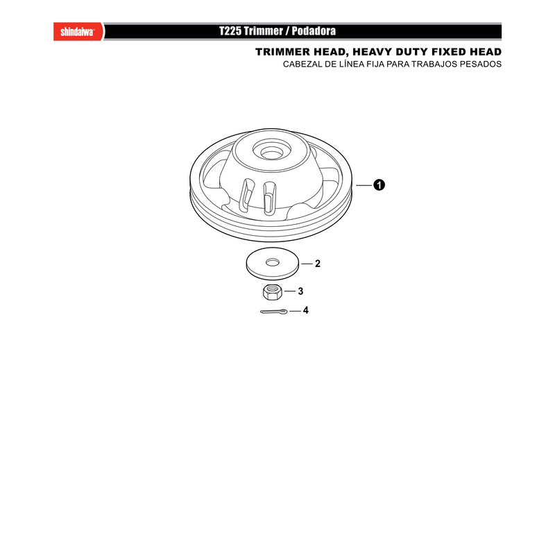 TRIMMER HEAD, HEAVY DUTY FIXED HEAD