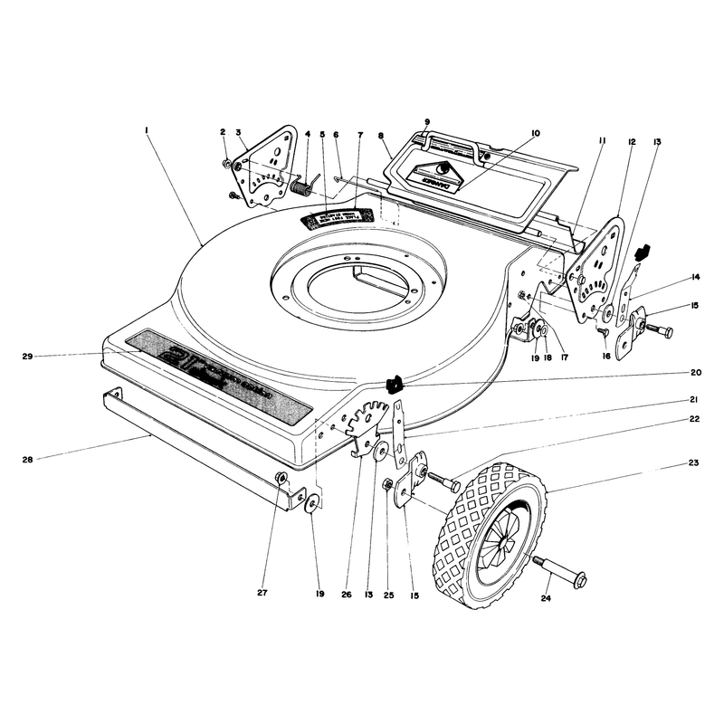 Mower Housing Model No 16880