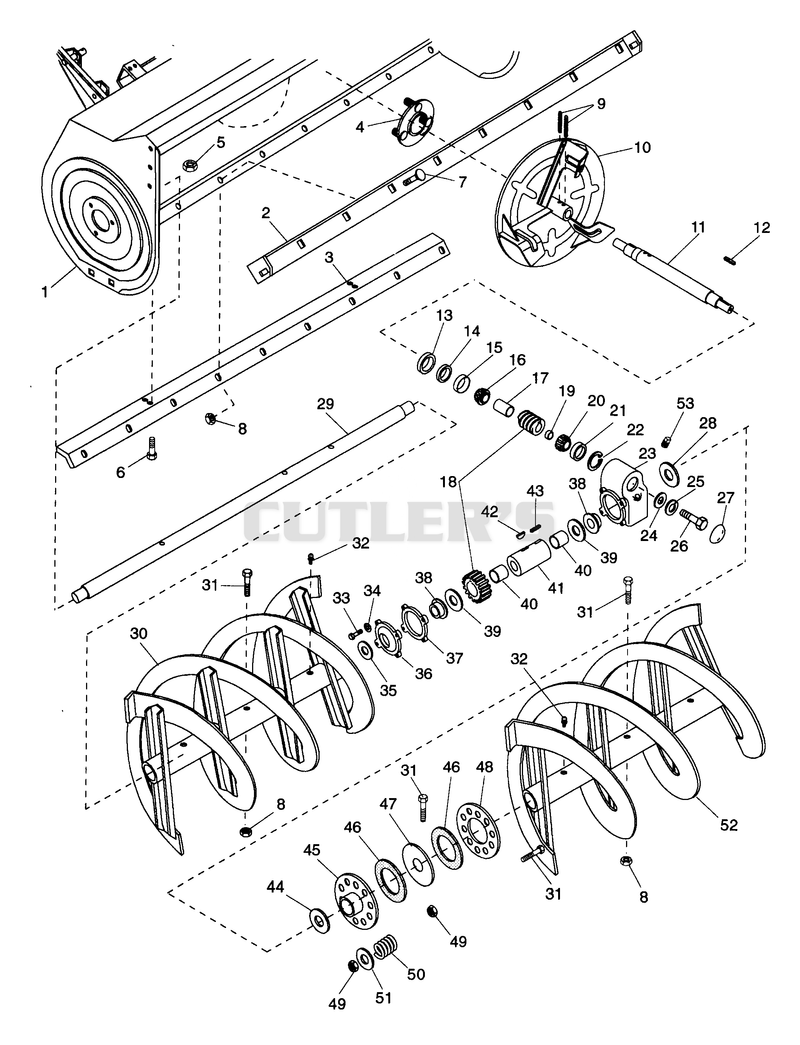 Sno-Thro 48" - Auger And Auger Drive