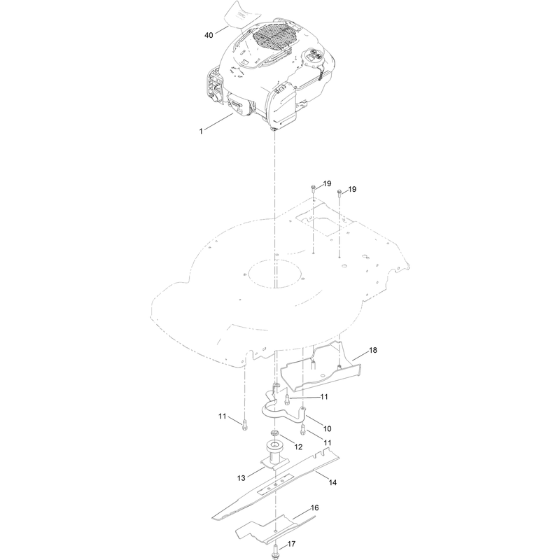 Engine and Blade Assembly