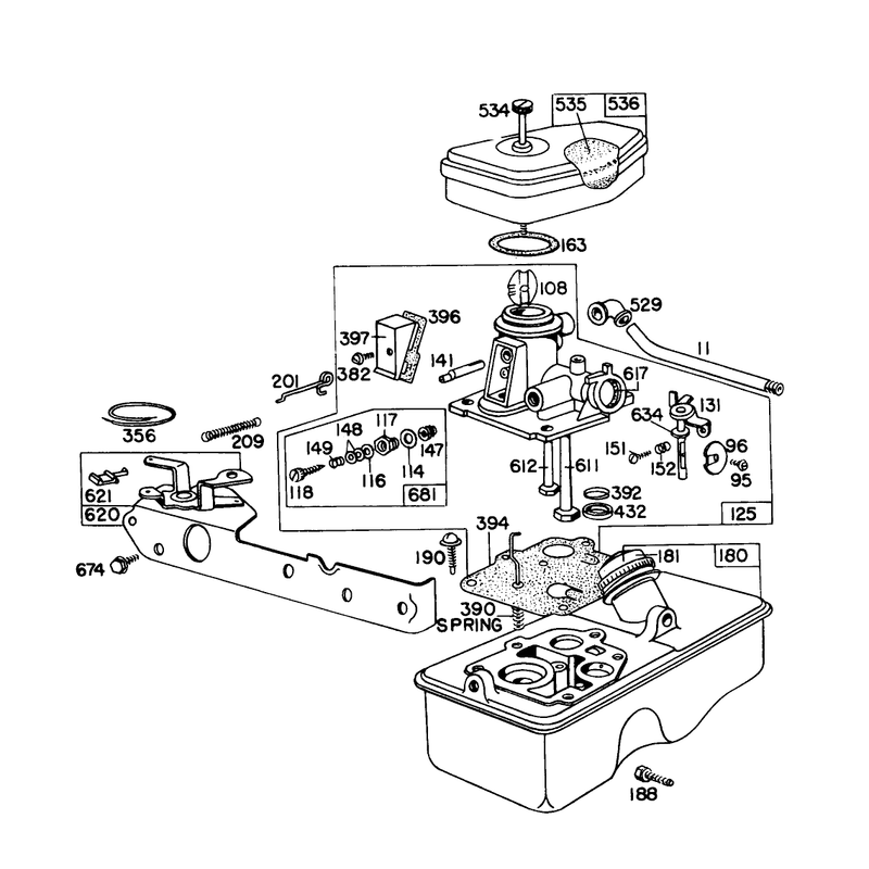 Carburetor Assembly Model 390065