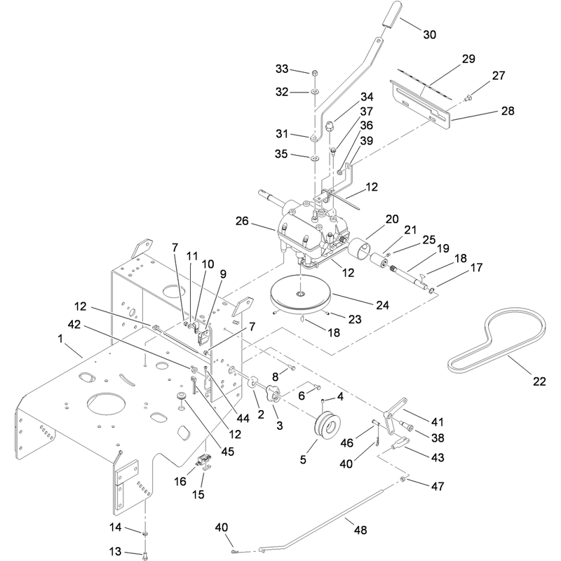 Frame and Transmission Assembly