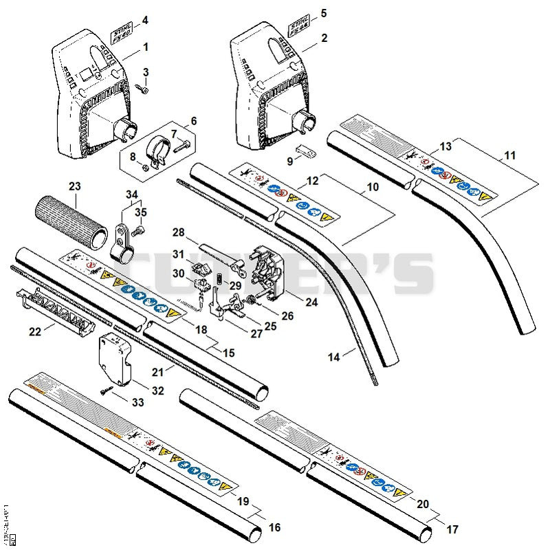 Drive tube assembly FS 40, FS 44