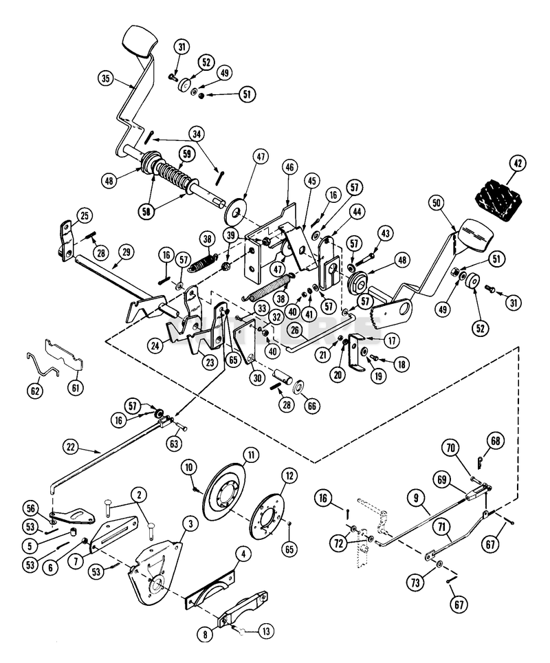 Rear Brake & Neutralizer Assembly