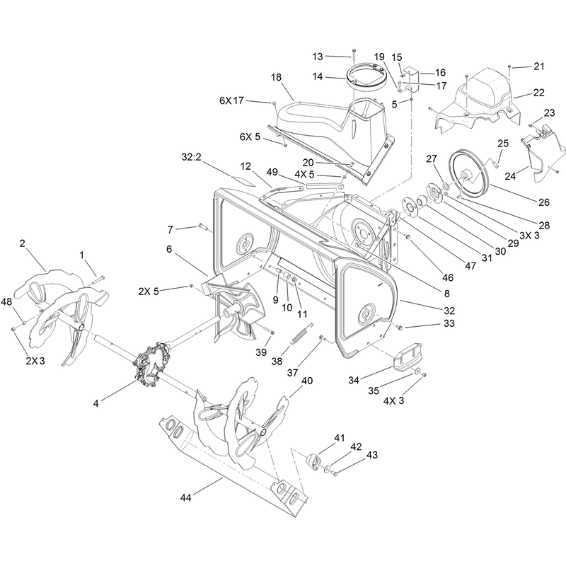 Auger and Housing Assembly