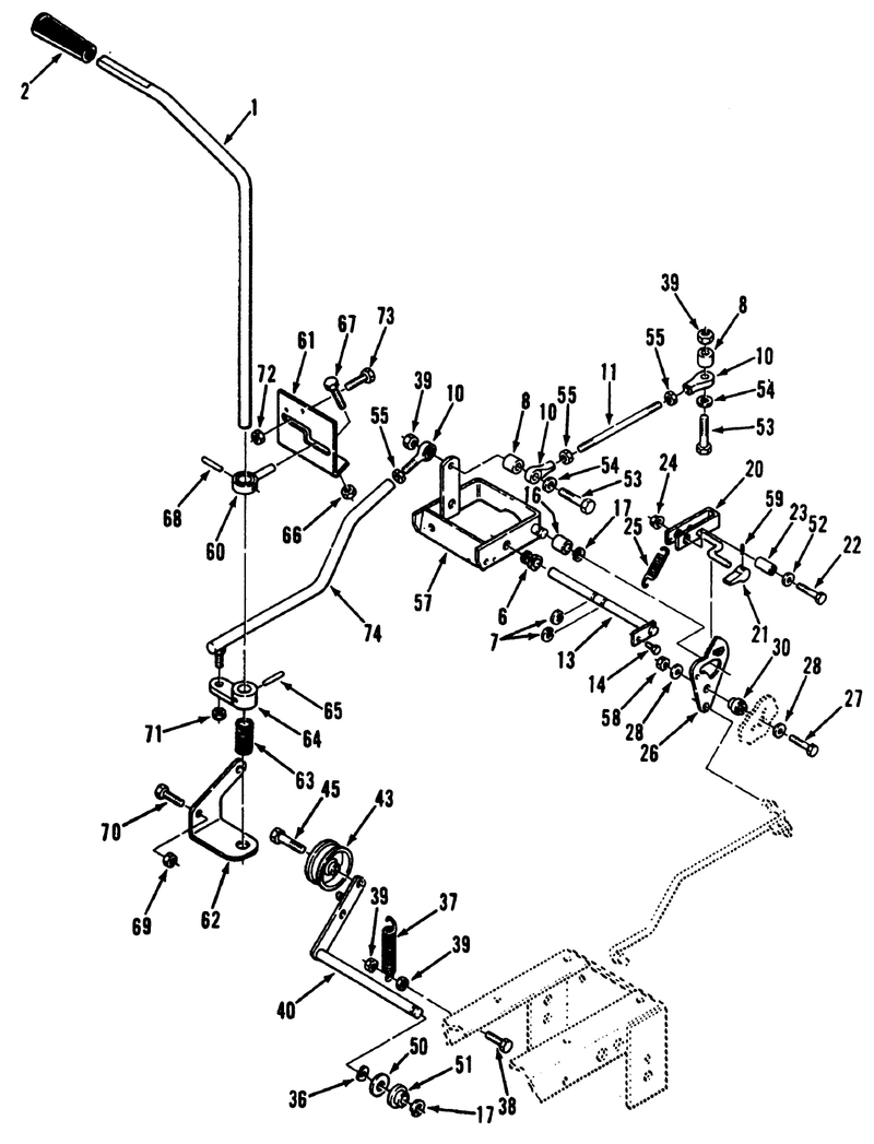 Clutch Brake And Speed Control Linkage