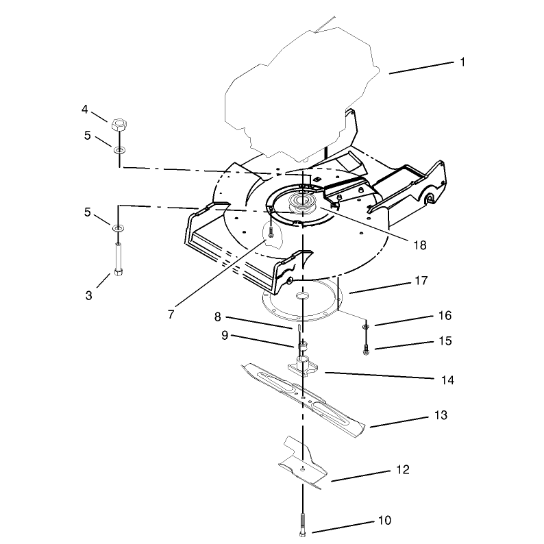 Engine and Blade Assembly