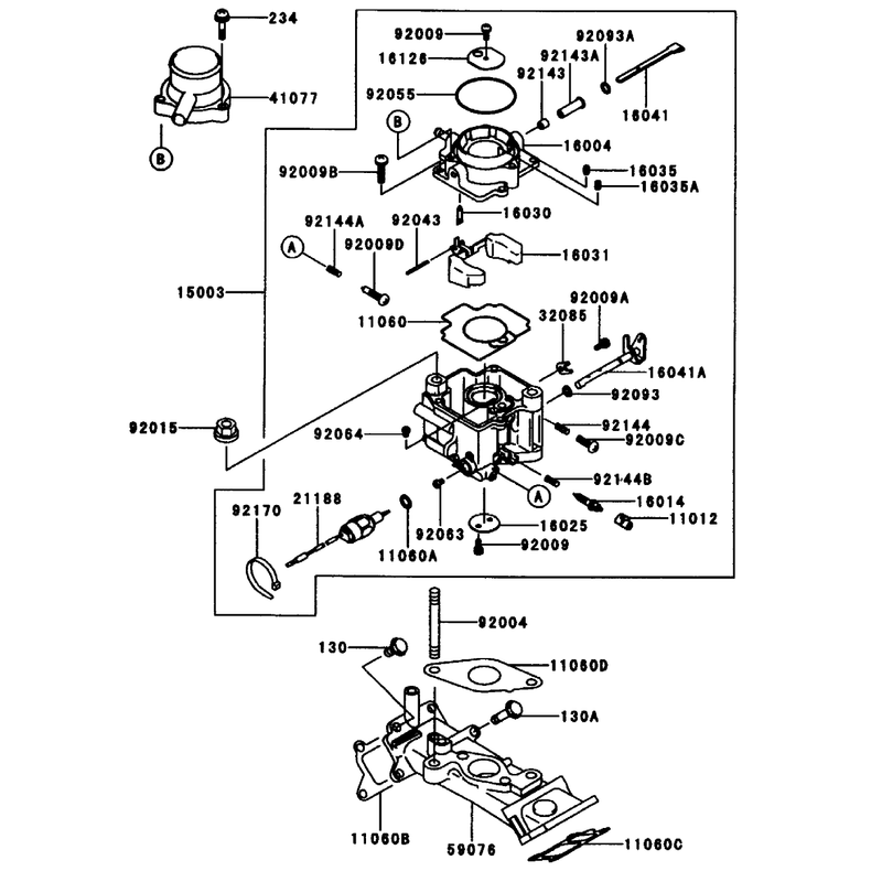 Carburetor Kawasaki Fd661d-S03