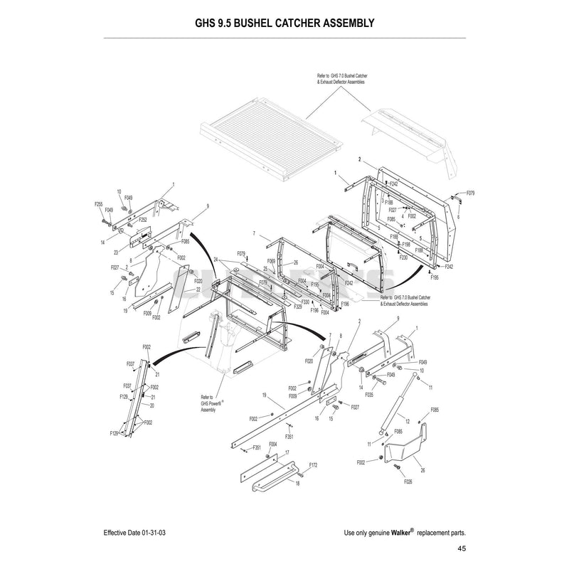 GHS 9.5 Bushel Catcher Assembly