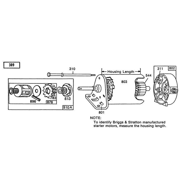 Starter-Briggs & Stratton No. 256707-0130-01
