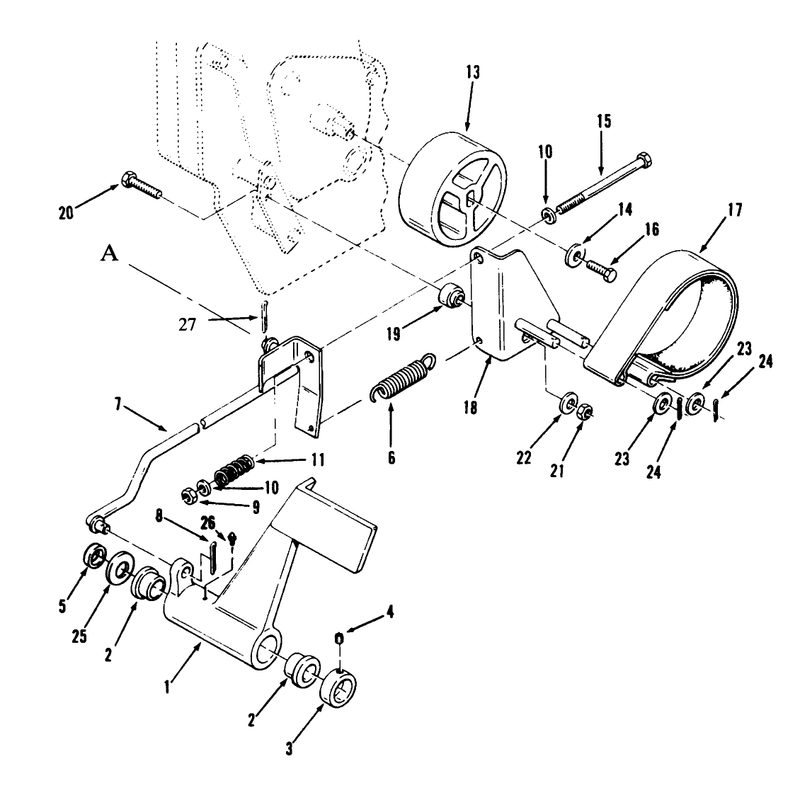 Clutch Brake and Speed Control Linkage
