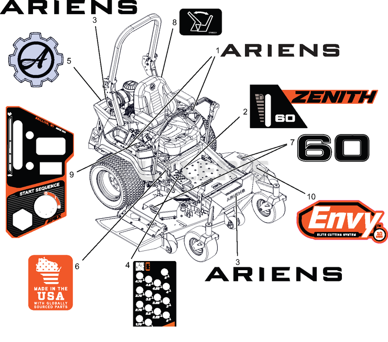 Decals - Style - 60" - Zenith