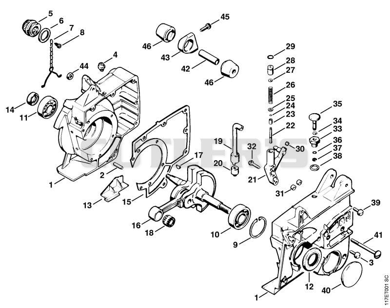 Crankcase, Crankshaft
