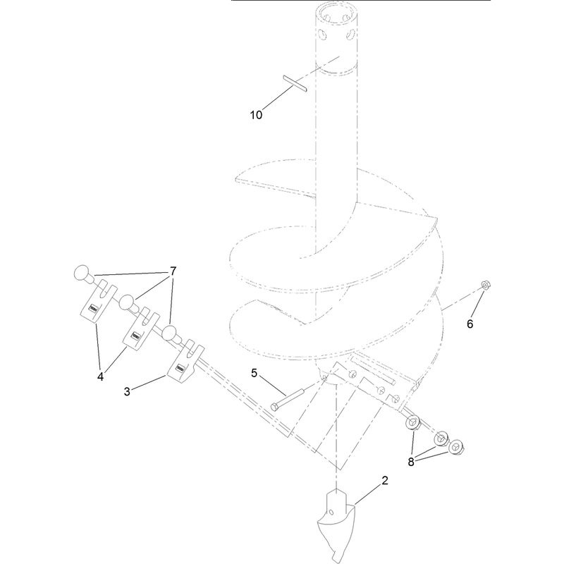 18-Inch Auger Bit Assembly
