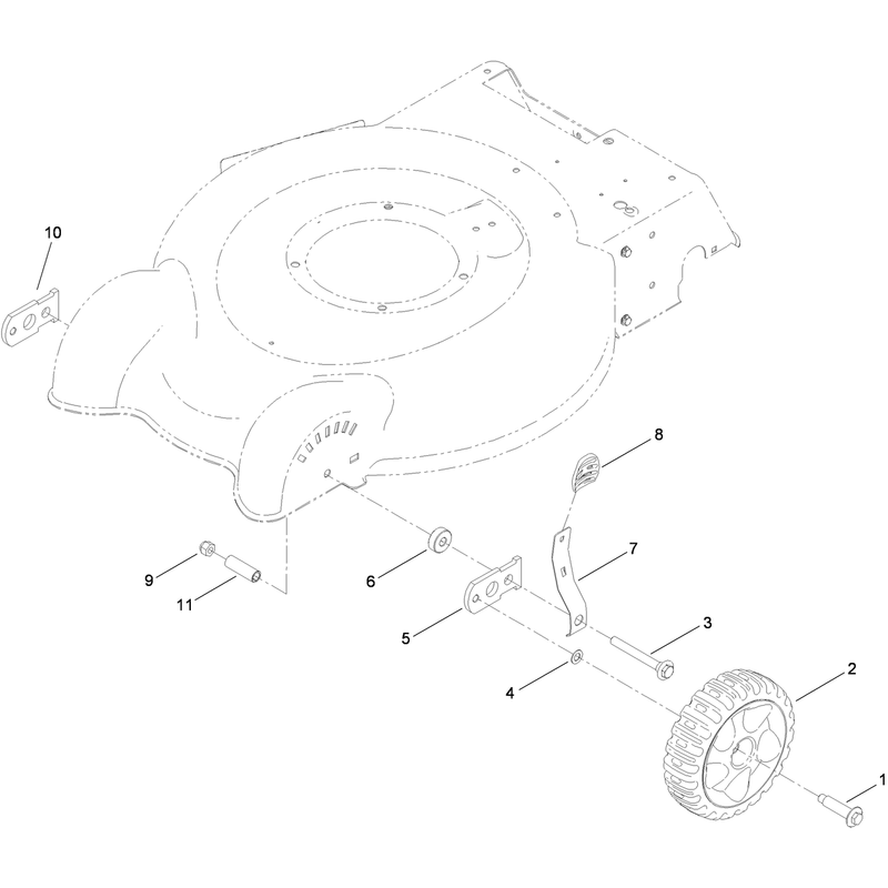 Front Axle and Height of Cut Assembly