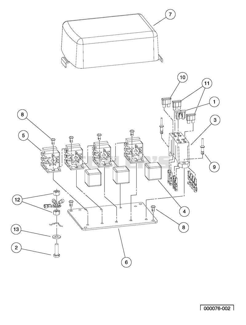 Electrical Component Box, Diesel Vehicles