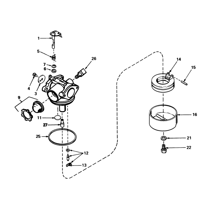 Carburetor No 632050a