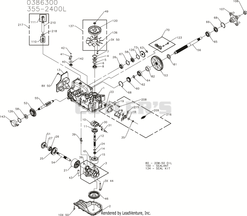 Transmission, LH - 00386300