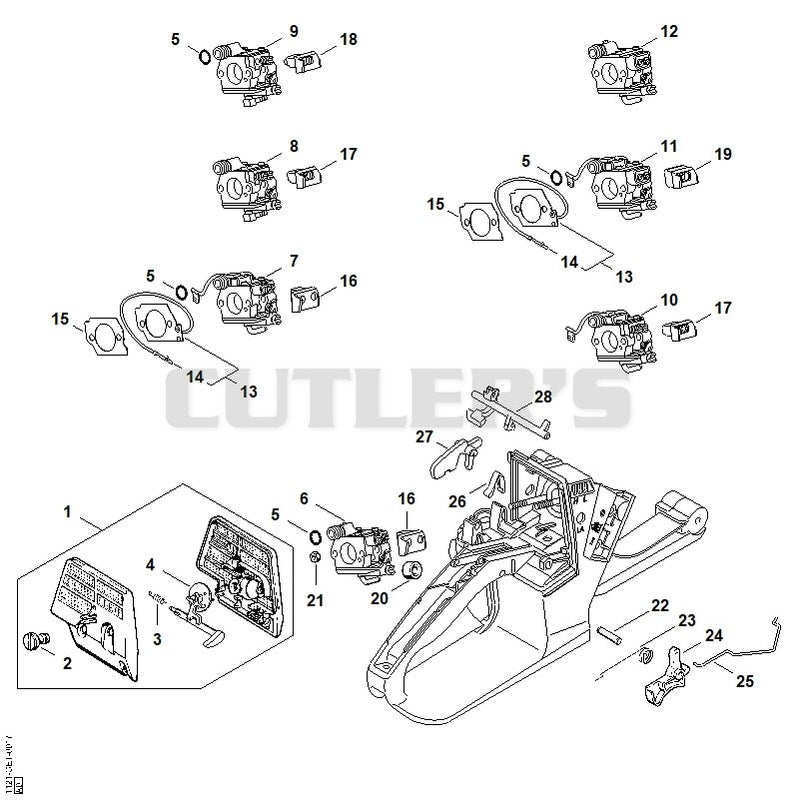 Air filter, Throttle control