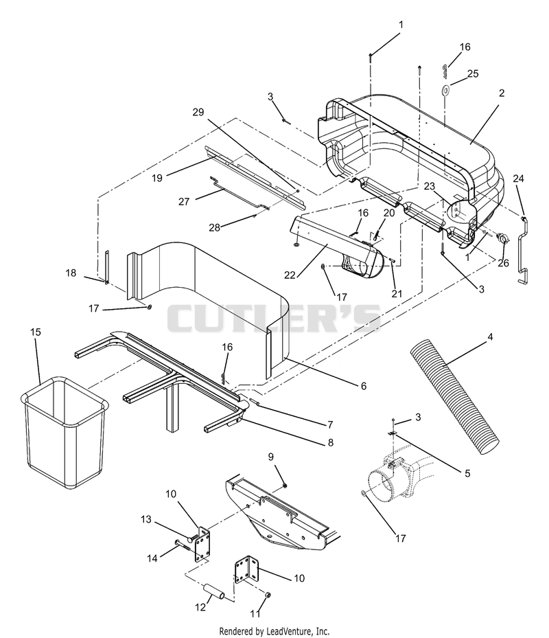 Bagger Cover Assembly