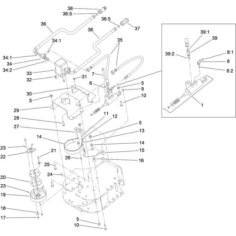 Hydraulic Motor and Brake Assembly