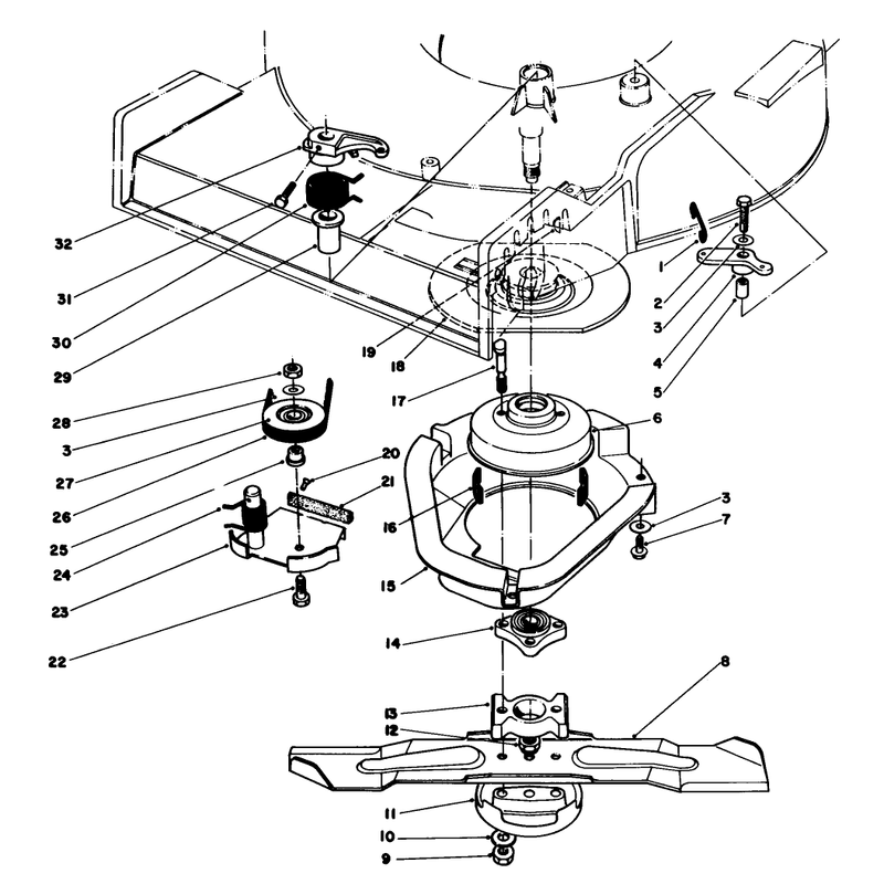 Blade Brake Clutch Assembly